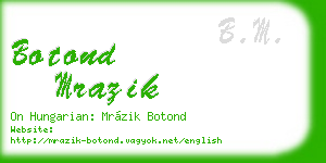 botond mrazik business card